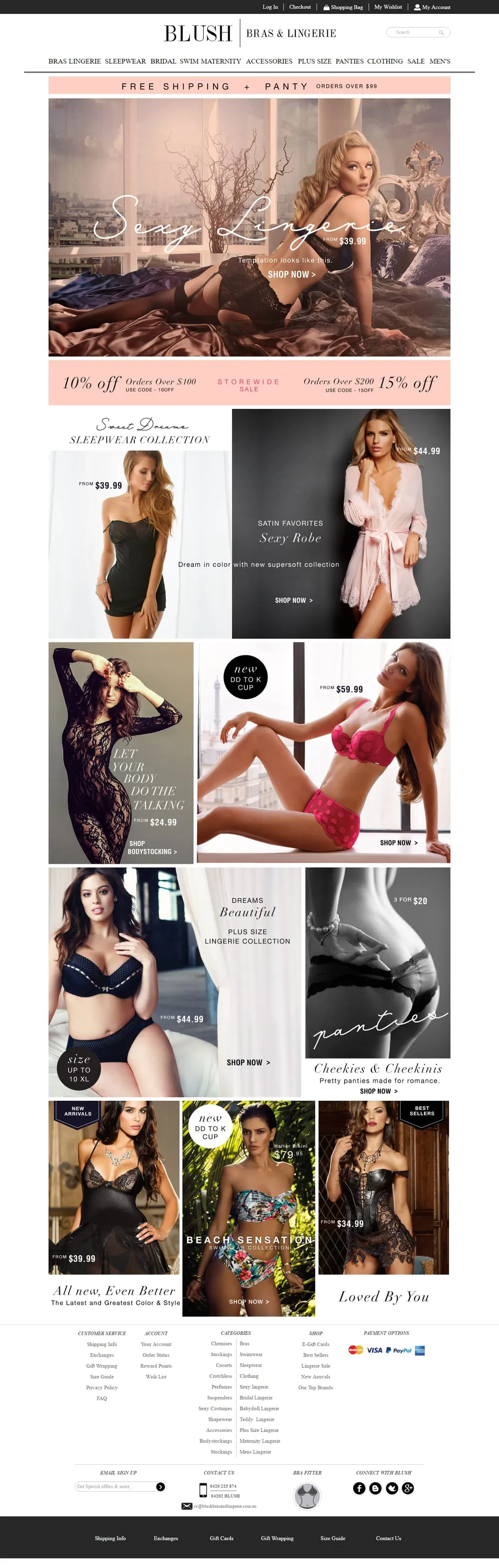 Blush Bras and Lingerie