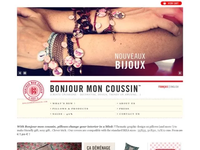 Bonjour mon coussin