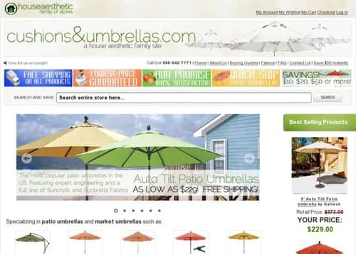 CushionsAndUmbrellas.com
