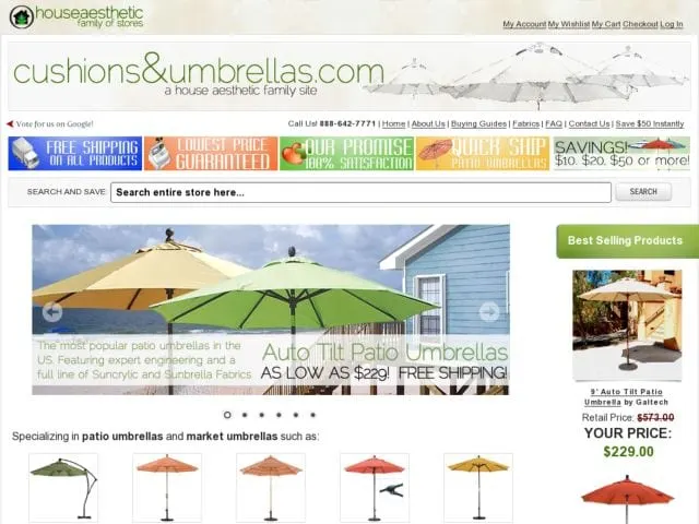 CushionsAndUmbrellas.com