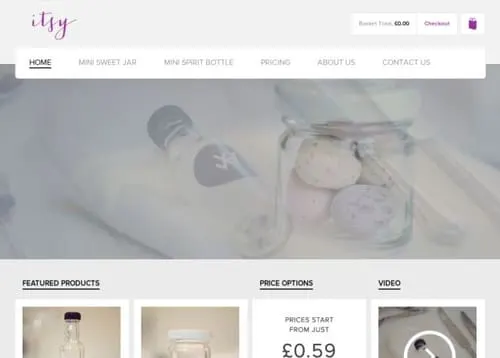 Itsy Mini Glass Bottles