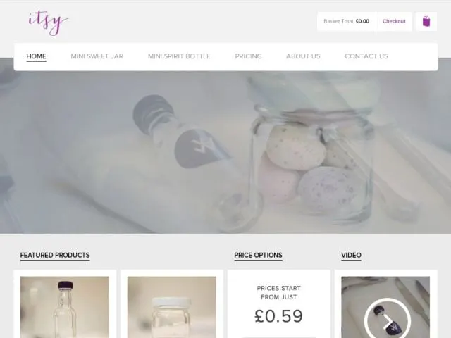 Itsy Mini Glass Bottles