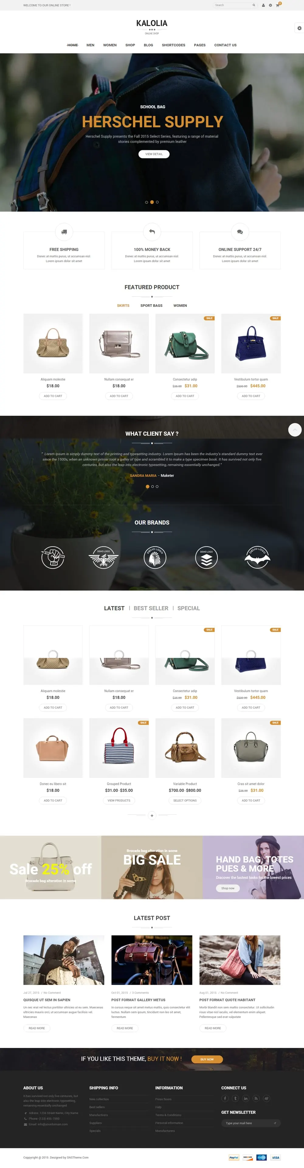 Kalolia WooCommerce Theme