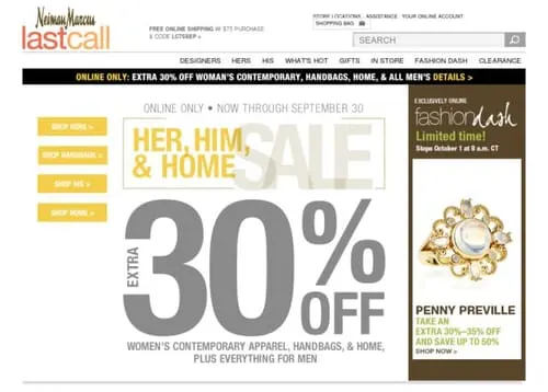 Neiman Marcus last call