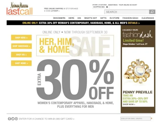 Neiman Marcus last call