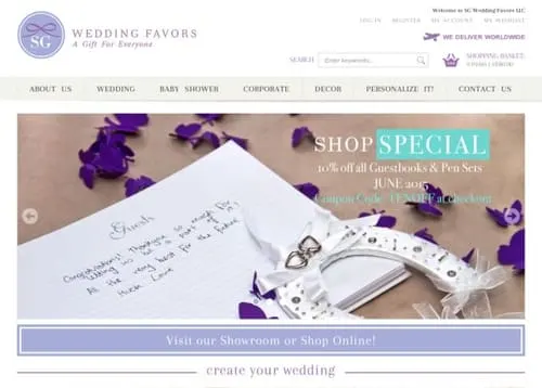 Sg Wedding Favors