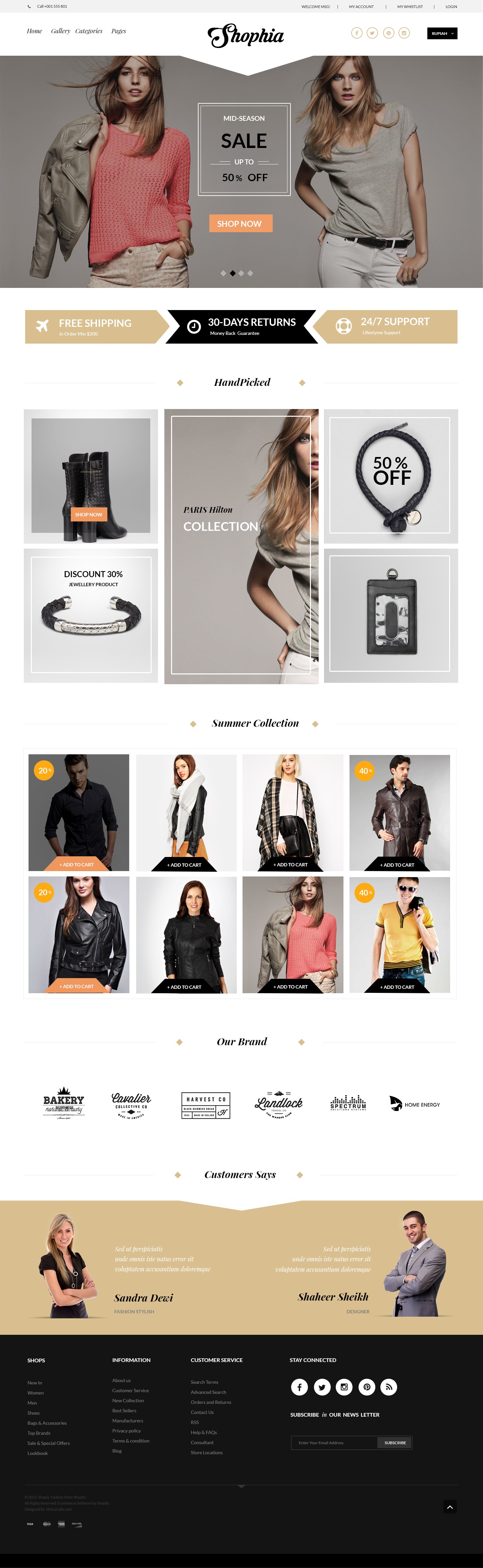 Free Fashion eCommerce Design PSD | Cart Craze