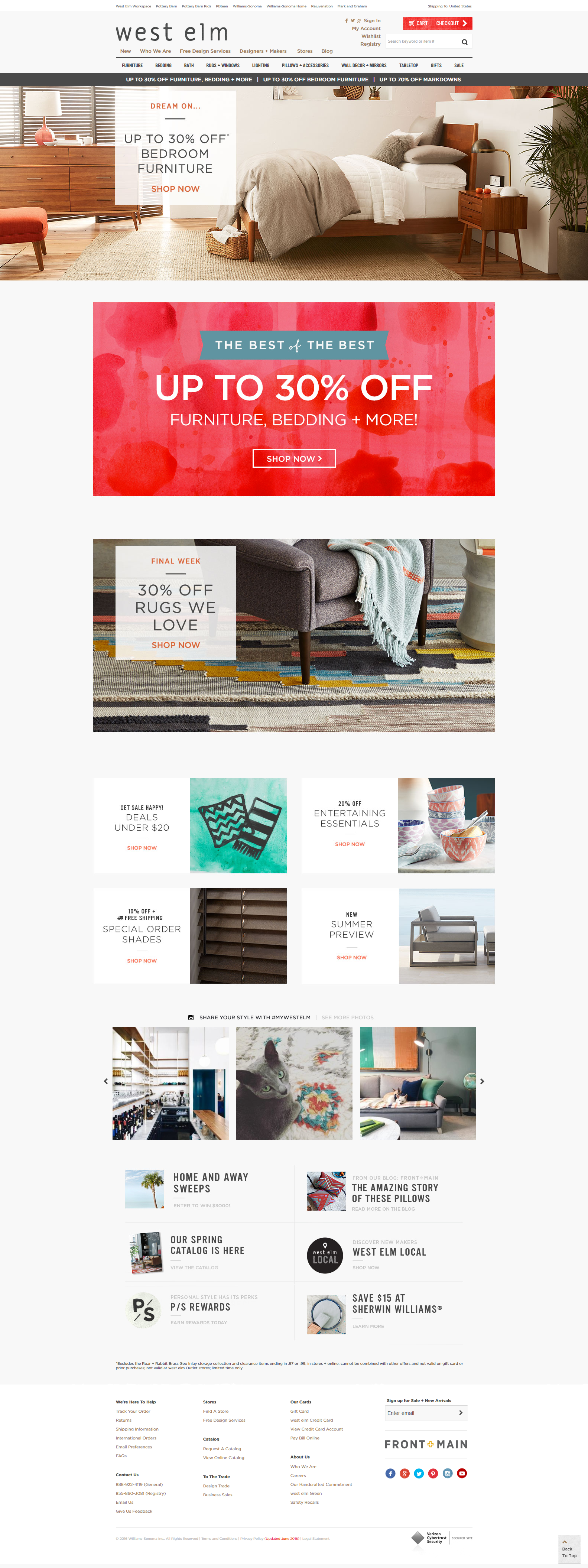 West Elm on Cart Craze - eCommerce Website Design | eCommerce Inspiration